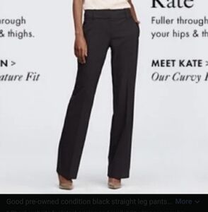 LOFT Charcoal Gray Kate Fit Trousers